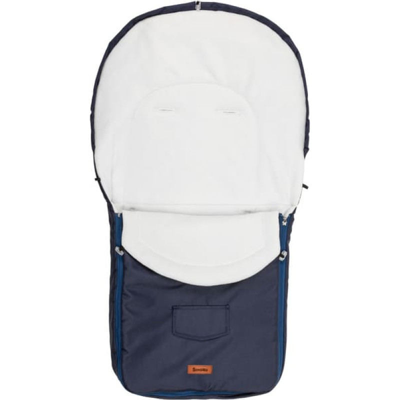 Sensillo Romper Bag for Pushchair– navy polar fleece (95x40)
