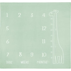 Sensillo MUSLIN PHOTO MAT GIRAFFE MINT 120x120