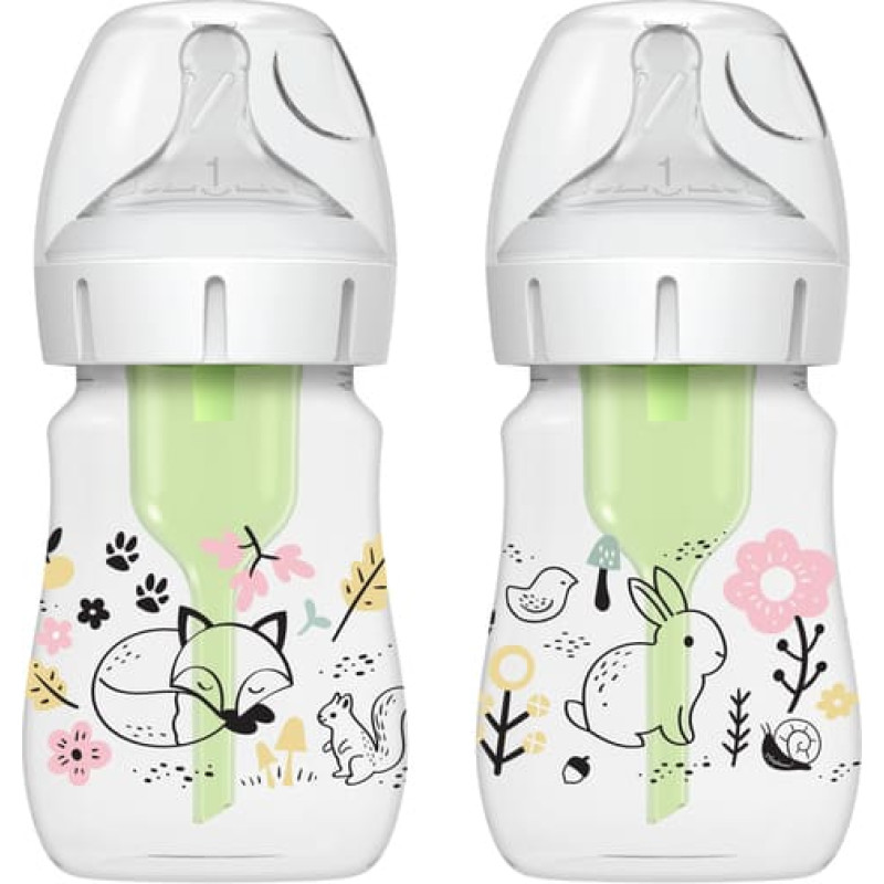 Dr.browns WB52016 WIDE BOTTLE 150ML OPTIONS PLUS 2-PACK FOREST