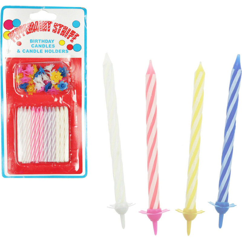 Gimtadienio žvakutės, 24 vnt.