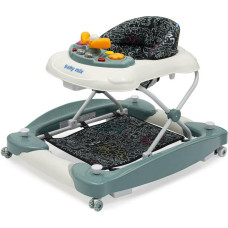 Baby Mix 53260 WALKER WITH SIL.WHEELS GREEN