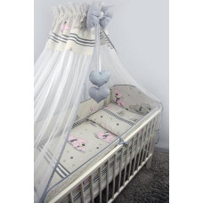 Ankras Bedding set - 6  parts - 120/90/360 - MARZYCIEL - GREY***