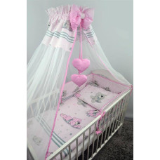 Ankras Bedding set - 4 parts - 135/100/180 - MARZYCIEL - PINK ****