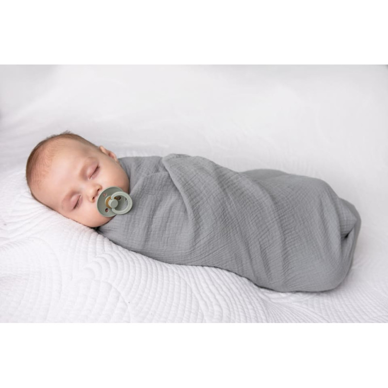 Babymatex Swaddling blanket - TB0371 - MUSLIN  - size 80x120 - GREY