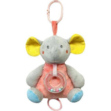 Tulilo Lullaby Toy - 93843 - ELEPHANT - PEACH / GREY - size 18 cm