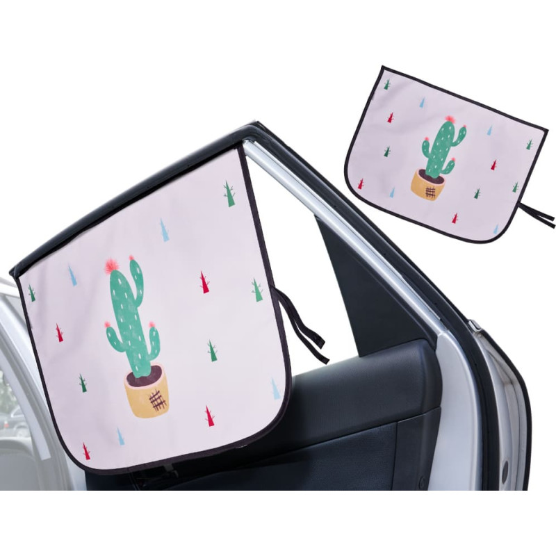 Magnetinė automobilio lango užuolaidėlė su kaktuso motyvu