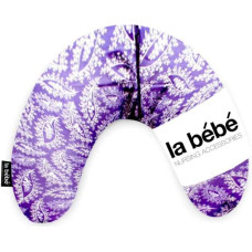 La Bebe ™ Mimi Nursing Cotton Pillow Art.41109 Floral violet pakaviņš spilventiņš 19x46cm ceļojumiem