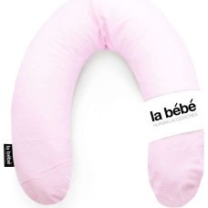 La Bebe ™ Rich Cotton Nursing Maternity Pillow Art.81031 Pink Flanel Pakaviņš (pakavs) mazuļa barošana, gulēšanai, pakaviņš grūtniecēm 30x104 cm