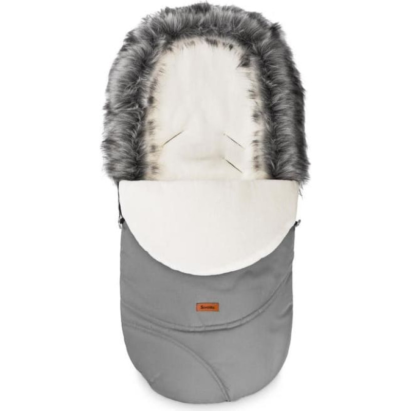 Sensillo Eskimo Romper Bag – grey/polar fleece