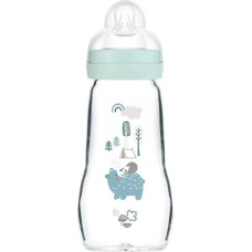 Mam Baby 1247 GLASS BOTTLE 260ML FEEL GOOD FOREST BOY