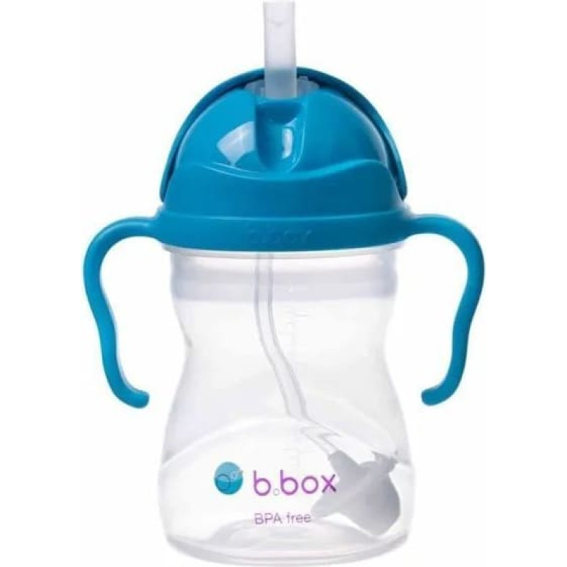B.box 5087 BOTTLE WITH STRAW COBALT BB00508