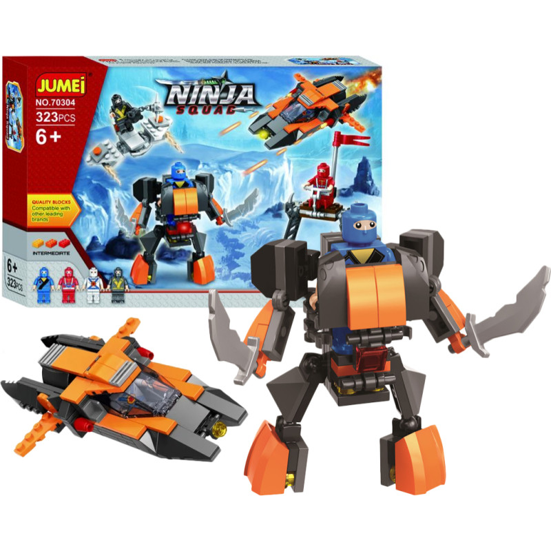 KLOCKI NINJA 70304 - 323 ELEMENTY