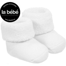 La Bebe ™ Natural Eco Cotton Baby Socks Art.81008 White Dabīgas kokvilnas mazuļu zeķītes/zekes [made in Estonia]