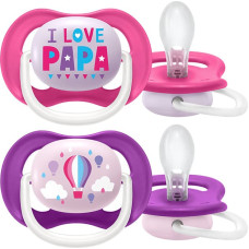 Philips Avent SCF080/04 PACIFIER ULTRA AIR 6-18 GIRL