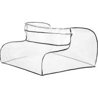 Caretero lietaus apsauga giliam dvynukų vežimėliui