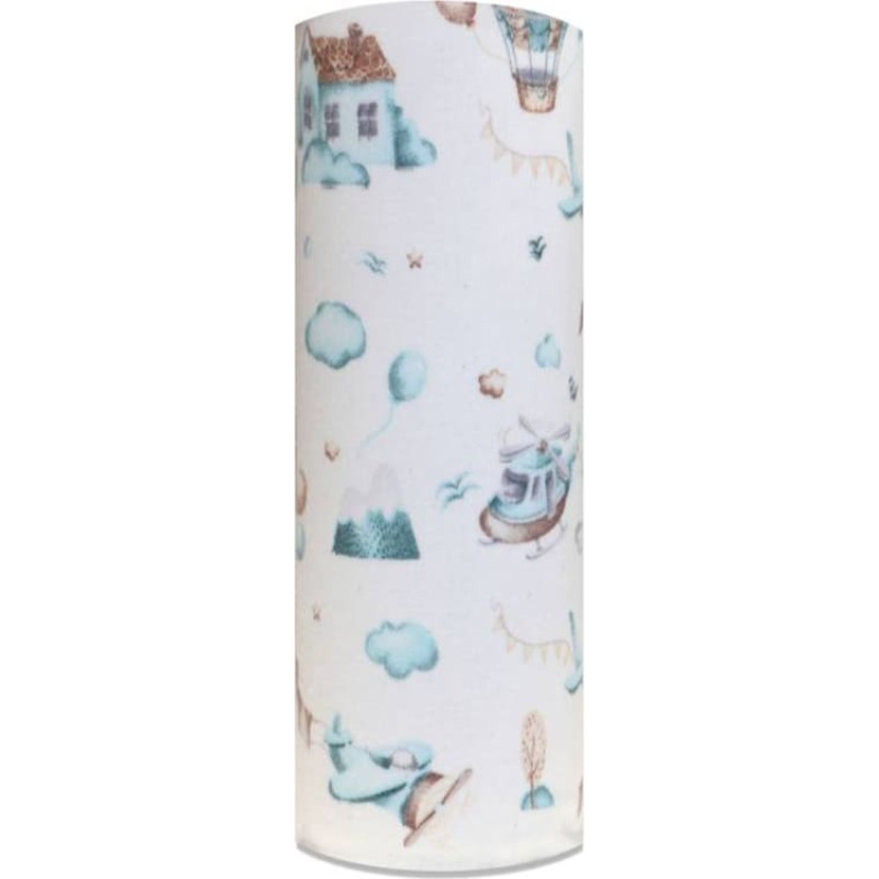 Ega Kids Diaper - 24977 - FLANNEL PRINT - EGA - LOTNISKO - MINT - size 70x80 cm