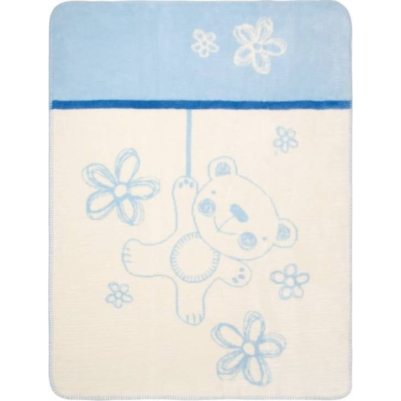 Babymatex Blanket - TB0201 - TEDDY - size 75x100 - BLUE