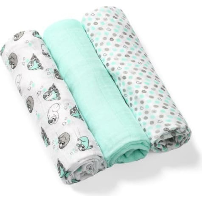 Babyono 397/04 BAMBOO DIAPERS MINT BABYONO