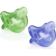 Chicco 051908 PACIFIER PHYSIO SOFT SILICONE 6-16M 1 PCS GREEN / PURPLE