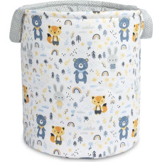 Sensillo BASKET FOR TOYS - FOREST FRIENDS GREY