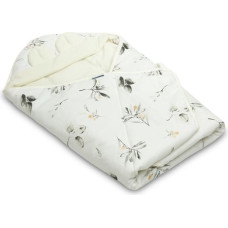 Sensillo VELVET CARRY-COT SWADDLE BLANKET XL OLIVE CREAMY