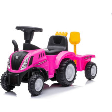 To-Ma Ride-on car- 658T -  TRACTOR with TRAILER - NEW HOLLAND - PINK