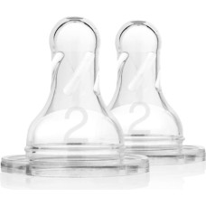 Dr.browns 322 Level-2 Silicone Narrow Nipple, 2-Pack