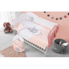 Belisima Baby Bedding set - 5 parts - 120/90/180 - GWIAZDKA Z NIEBA - PINK