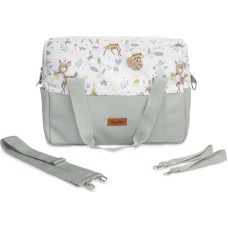 Sensillo ECO LEATHER stroller BAG WHITE FOREST ADVENTURE