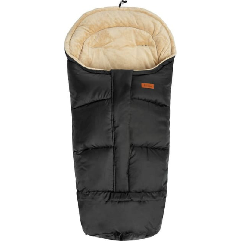 Sensillo Combi 3in1 minky Romper bag – black/beige