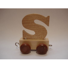 Eco Toys Wood Toys Letter Art.23714 Koka burts uz riteņiem