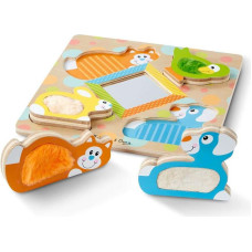 Melissa And Doug Melissa&Doug Touch&Feel Puzzle Art.11898 Koka puzle mazuļiem