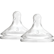 Dr.browns WN3201  Level 3 Wide-Neck Silicone Options+ Nipple, 2-Pack