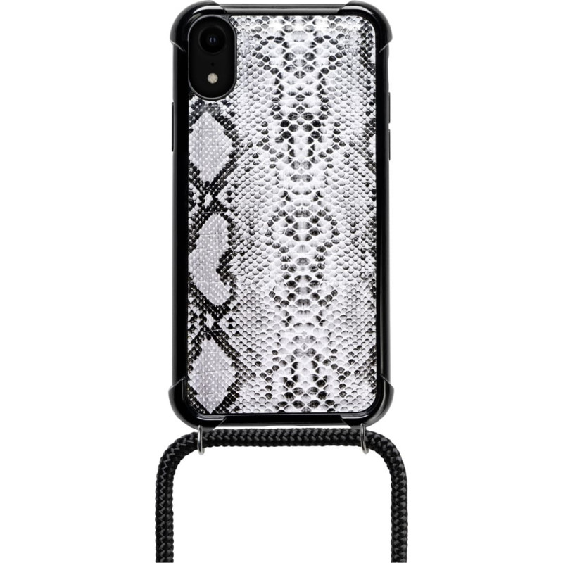 Lookabe Necklace Snake Edition iPhone Xr silver black loo024