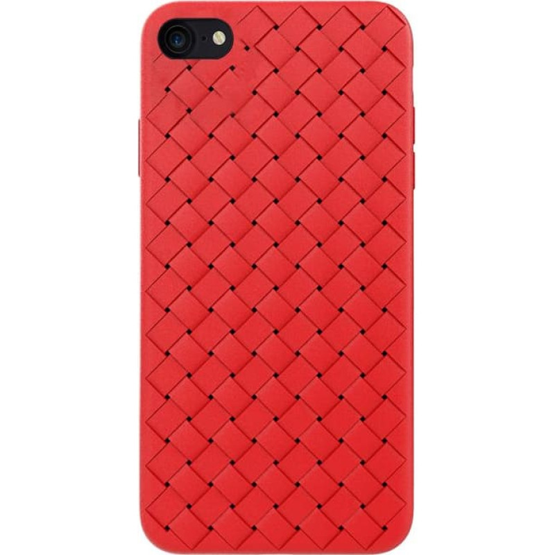 Devia Woven Pattern Design Soft Case iPhone SE2 red