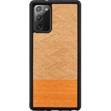 Man&Wood case for Galaxy Note 20 herringbone arancia black