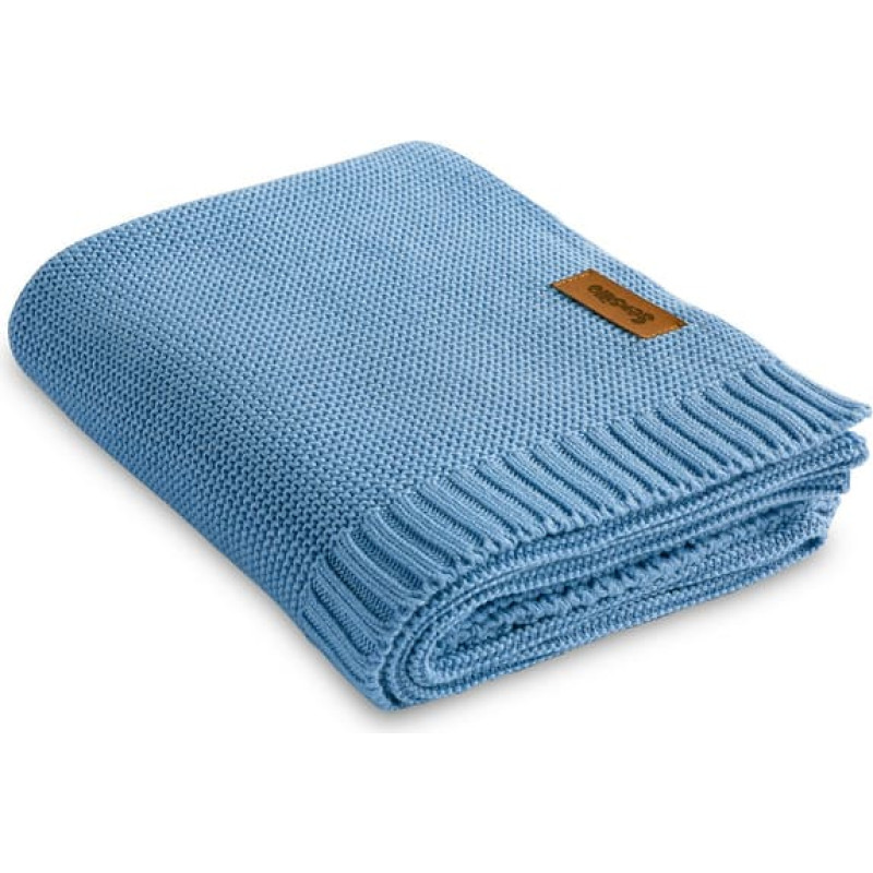 Sensillo Bamboo and cotton blanket – blue
