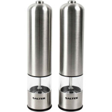 Salter 7722 SSTURA Stainless Steel Electronic Salt & Pepper Mill Set