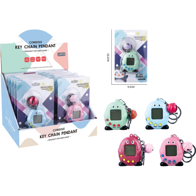 Tamagotchi raktų pakabukas – žaidimas „Augink gyvūnėlį“