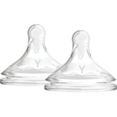 Dr.browns WNY201 Y-Cut Wide-Neck Silicone Options+ Nipple, 2-Pack