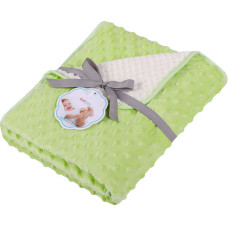 Duet Baby Blanket - 626 - MINKY/CORAL - size 80x90 - GREEN