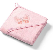 Babyono 346/04 Bamboo hooded towel NATURAL BAMBOO PINK 100X100