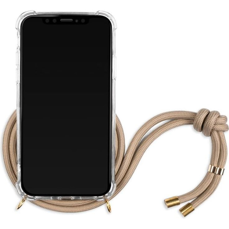 Lookabe Necklace iPhone Xs gold nude loo008