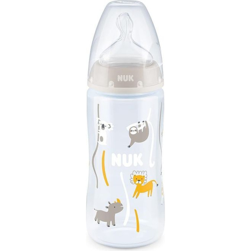 NUK 1045 BUT.300ML TEMPERATURE INDICATOR 6-18 527900, 741103 GRAY