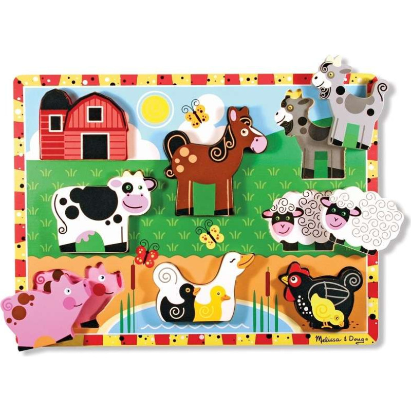 Melissa And Doug Melissa&Doug Puzzles Farm Art.13723 Koka puzle mazuļiem