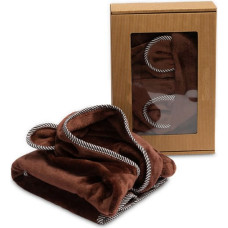 Sensillo SOFT TEDDY BEAR BATHROBE BROWN