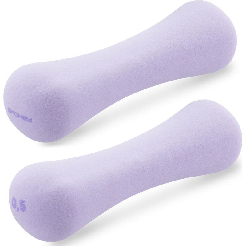 Spokey Neopreenist hantlid SPOKEY Bone 0.5 kg (2 tk), lillad