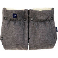 Minikid Gloves/muffs - 2 parts - iGROW - GREY - WOOL