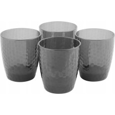 Cambridge CM07650GEU7 Fete Hammered 4pcs tumbler set grey