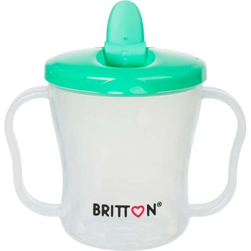 Britton First Cup Art.B1521 Green Pirma krūzīte ar  snipīti, 200 ml